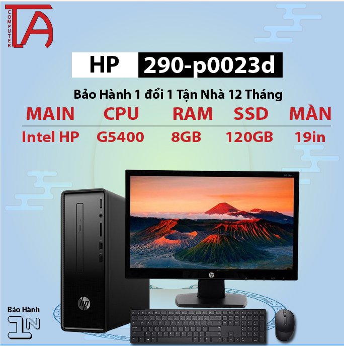Máy Tính Văn Phòng HP 290 Chip G5400 + Màn Hình 22 inch Full HD